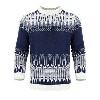 Marcus – Unieke Fair Isle Unisex Trui met Lange Mouwen
