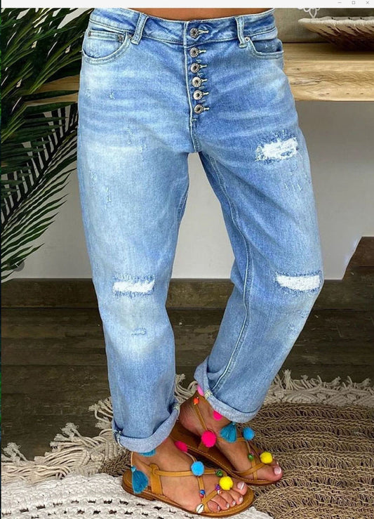 Lisa – Hoge Taille Zomerjeans voor Dames