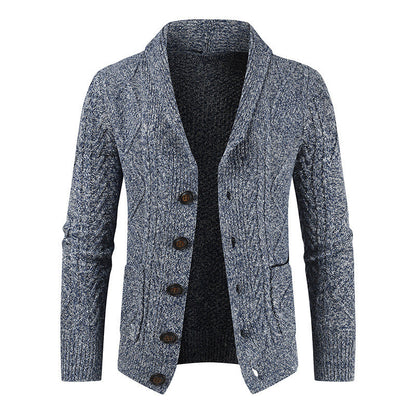 Ben – Relaxed Gebreid Vest met V-Hals van Vegan Leer