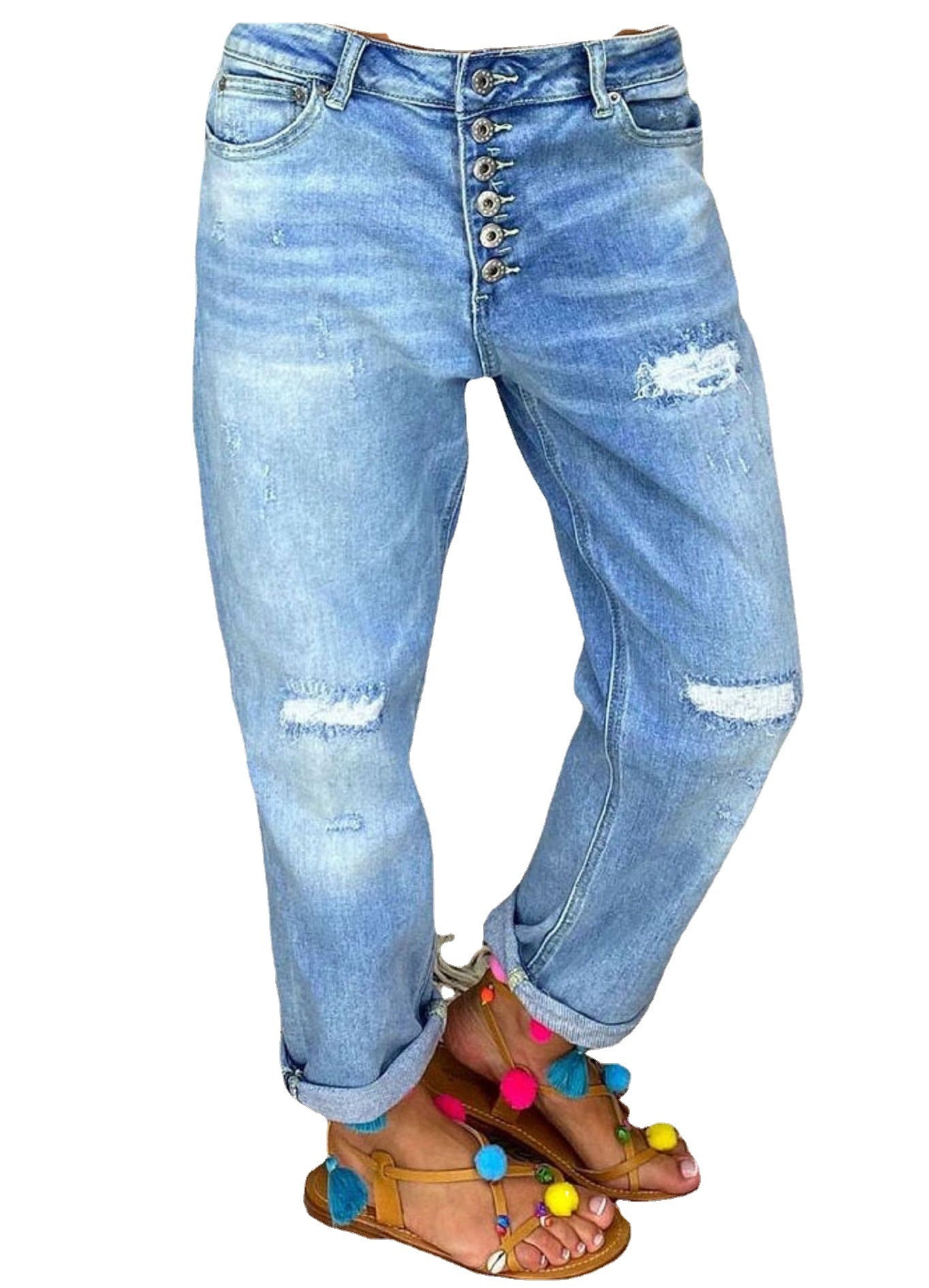 Lisa – Hoge Taille Zomerjeans voor Dames