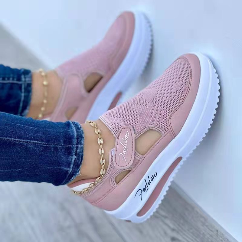 Ruby – Ademend Dames Sneaker met Lage Wedge voor de Zomer