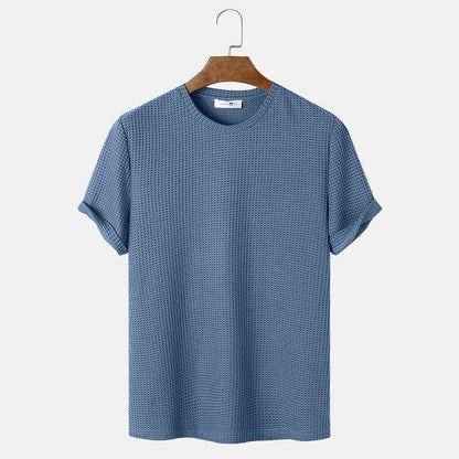 Louis – Basic T-Shirts met ronde hals in effen kleuren voor heren
