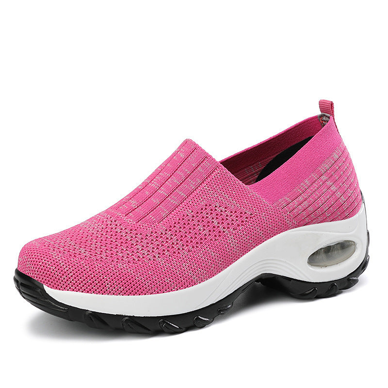 Natalie – Ademend Dames-Sneaker met Luchtkussen en Dikke Zool