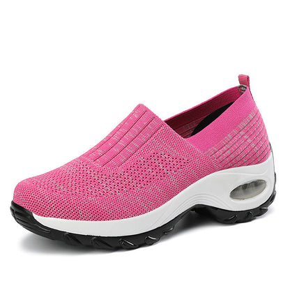 Natalie – Ademend Dames-Sneaker met Luchtkussen en Dikke Zool