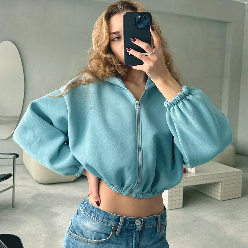 Jessica – Sportieve Dameshoodie in Y2K-stijl