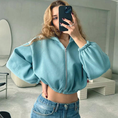 Jessica – Sportieve Dameshoodie in Y2K-stijl
