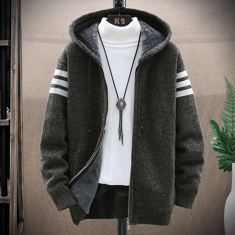 Martin – Kapuzen-Cardigan van Dikke Fluweel Plus Size