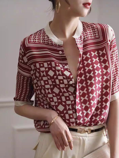 Imogen – Stijlvol Geruit Gestreept Dameshemd