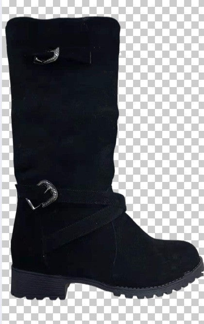 Lucy – Lange Modestiefel van Premium Vegan Suède