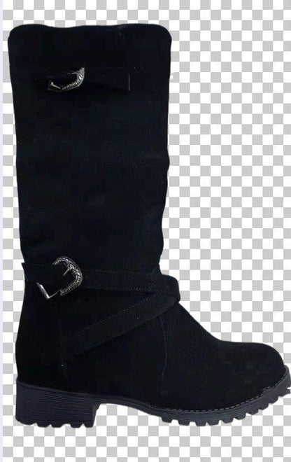 Lucy – Lange Modestiefel van Premium Vegan Suède