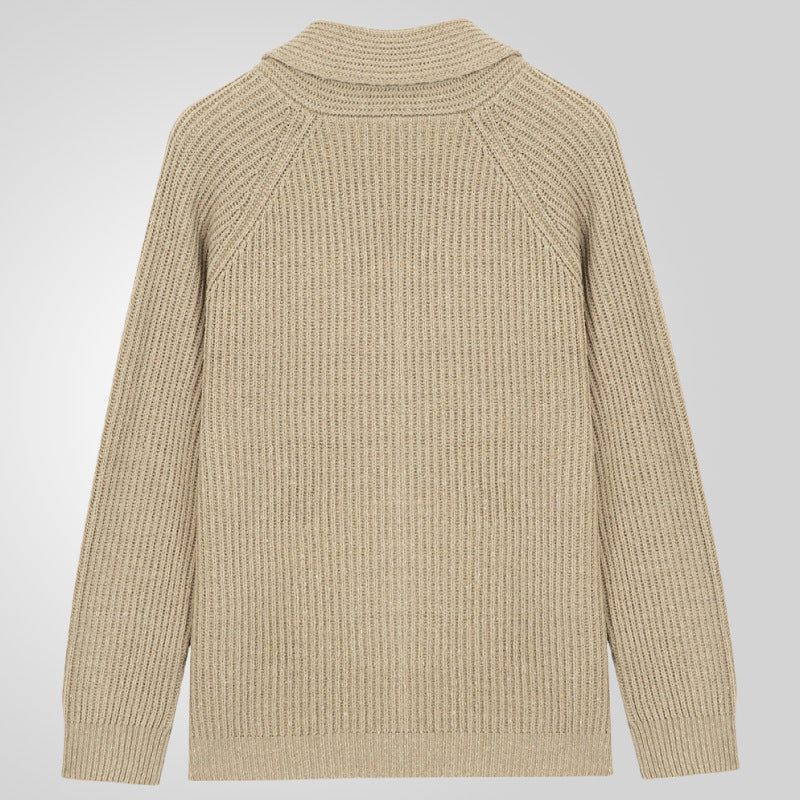 Kevin – Modieuze Heren Cardigan met Knopen en Zakken, Lange Mouwen voor Lente en Herfst