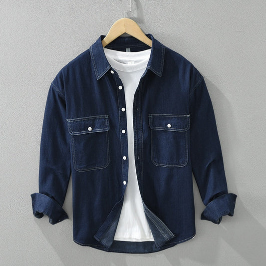 Julie – Casual Denim Lange Mouw Top