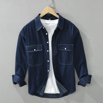Julie – Casual Denim Lange Mouw Top