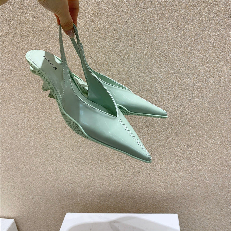 Joy – Middelhoge Dames-Baotou-Sandalen met Punt