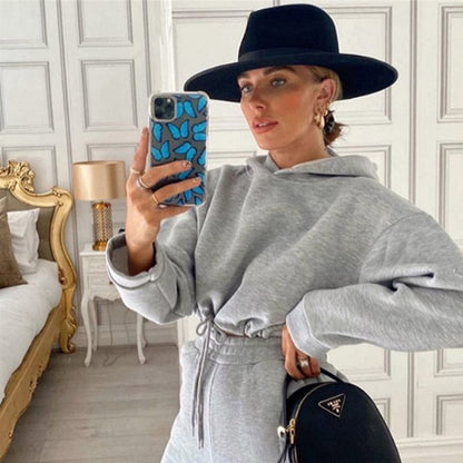 Melissa – 2-delig Dames Joggingpak met Stijlvolle Hoodie en Lange Mouwen