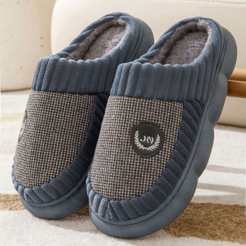 Alice – Pluche Pantoffels met Kleurblok voor Winter