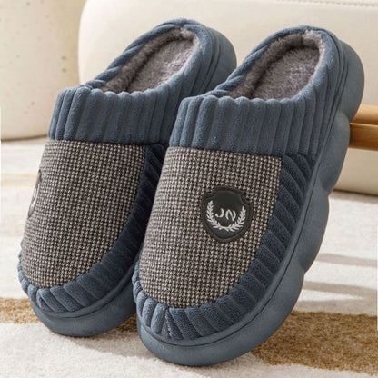 Alice – Pluche Pantoffels met Kleurblok voor Winter