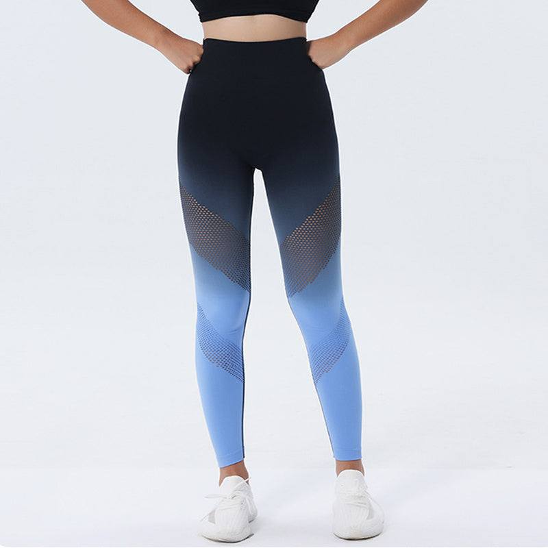 Jade – Naadloze Hoogwaardige Fitness Leggings met Kleurverloop