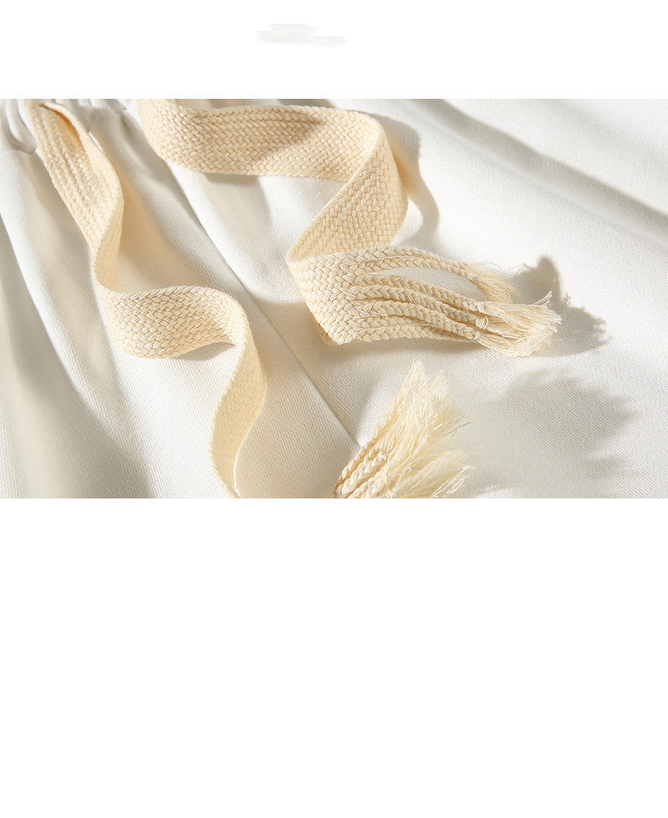 Luke – Brede heren-shorts met gevlochten touw