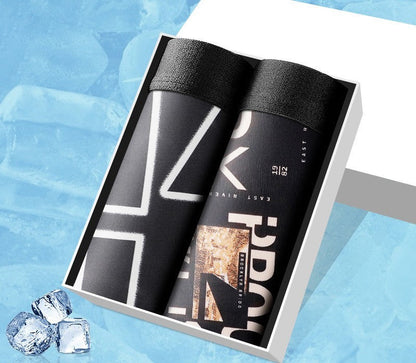 Liam – Ademend IJs-Zijde Boxershorts voor Heren