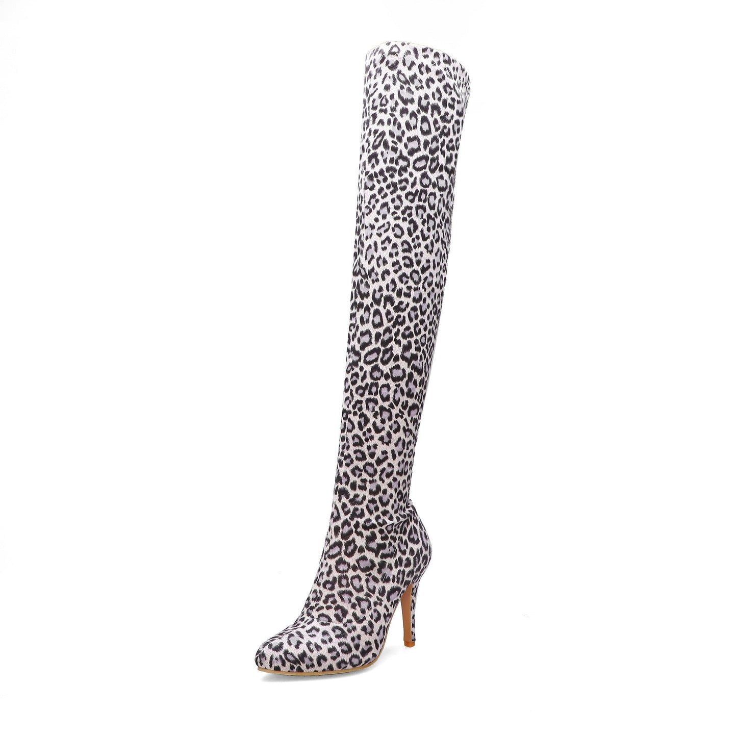 Rachael – Trendy Overknee Laarzen met Puntige Neus