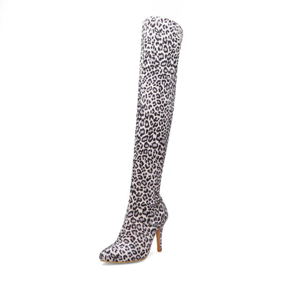 Rachael – Trendy Overknee Laarzen met Puntige Neus