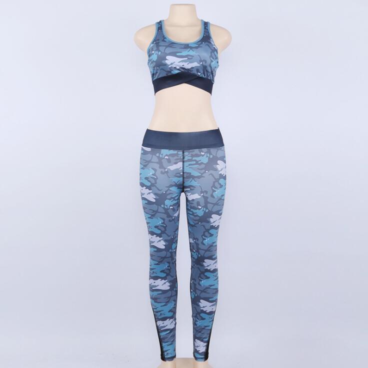 Denise – Camouflage Sportset met Mesh Beha en Fitness Leggings