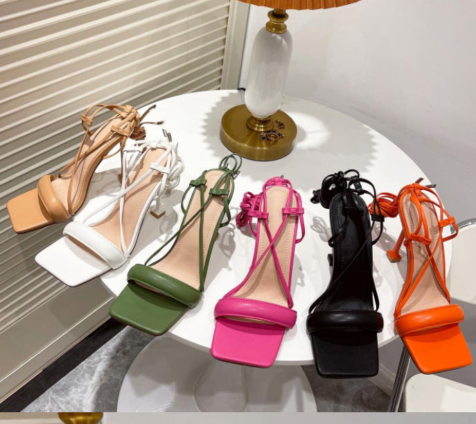 Linda – Stiletto Cutout Riemen Stilettohakken