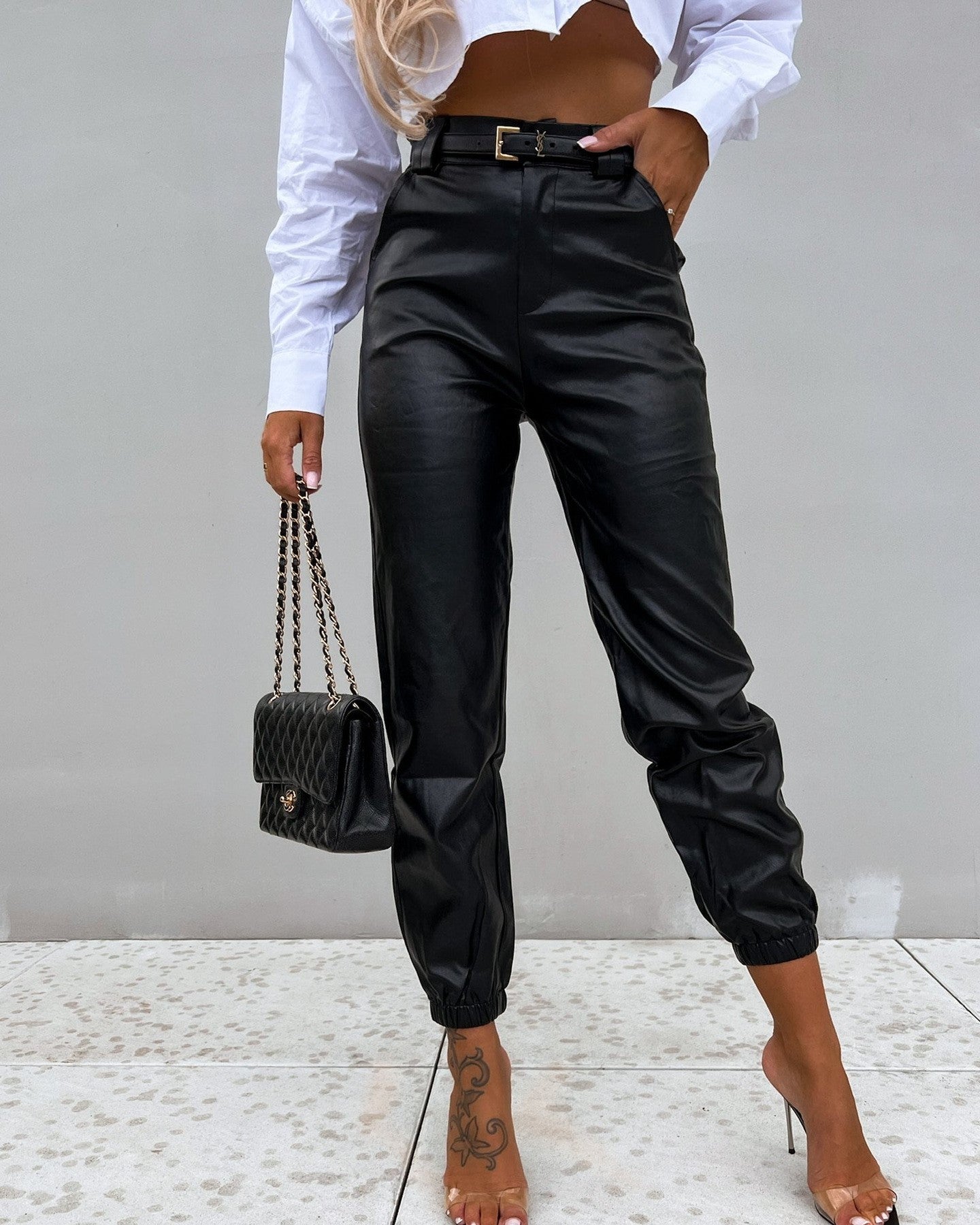 Sophia – Vegan Leren Broek voor Dames