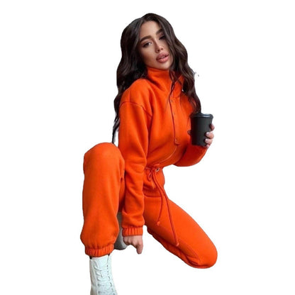Natasha – Vrijetijds-Jumpsuit met Stehkragen