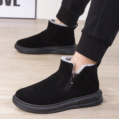 Sean – Warme Herenschoenen met Fleece en Zijrits