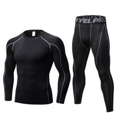 George – Heren Compressietrainingspak met Lange Mouwen en Leggings