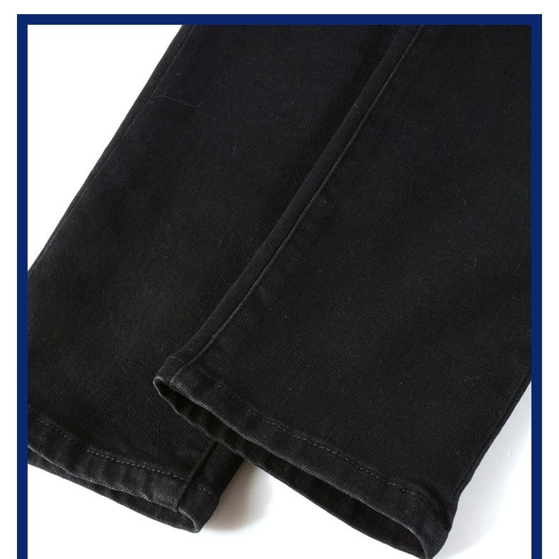 Darren – Zwarte Vouwjeans voor Heren