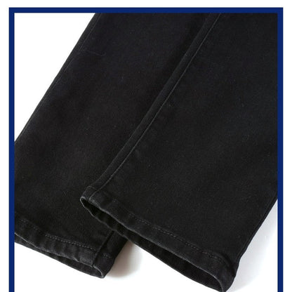 Darren – Zwarte Vouwjeans voor Heren