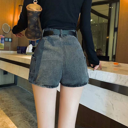 Catherine – Denim Shorts voor Dames met Wijde Pijpen