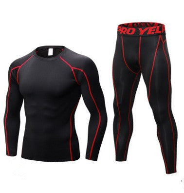 George – Heren Compressietrainingspak met Lange Mouwen en Leggings