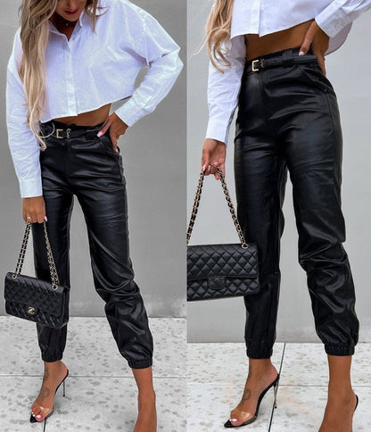 Sophia – Vegan Leren Broek voor Dames