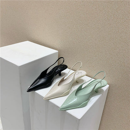 Joy – Middelhoge Dames-Baotou-Sandalen met Punt