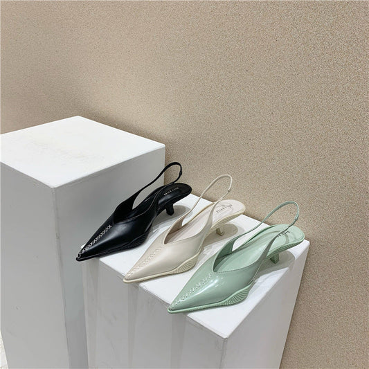 Joy – Middelhoge Dames-Baotou-Sandalen met Punt