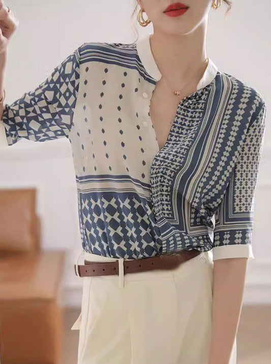 Imogen – Stijlvol Geruit Gestreept Dameshemd