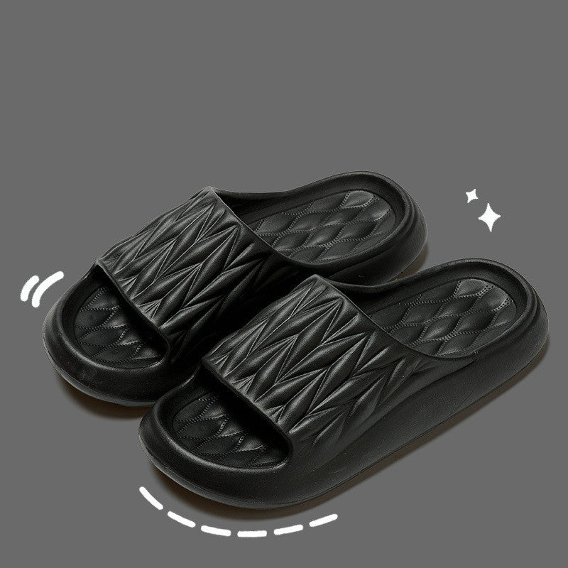 Sharon – Rutschvaste Zomerslippers met Bladstructuur