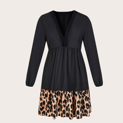 Emily – Tuniek-Midijurk met Luipaardprint