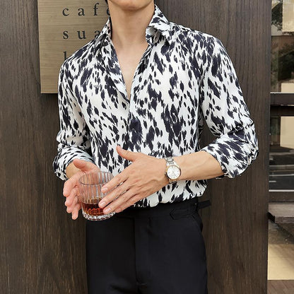 Kenny – Bedrukt Slim Fit Shirt voor Heren