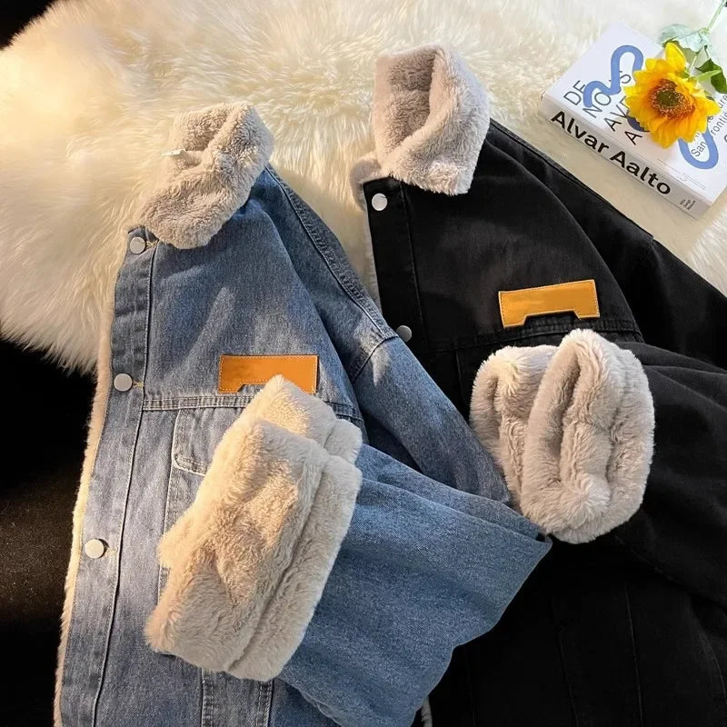 Rory – Dikke Gewatteerde Herenjeansjas met Fleece