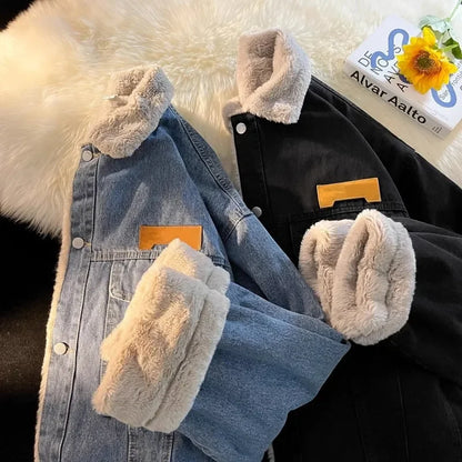 Rory – Dikke Gewatteerde Herenjeansjas met Fleece