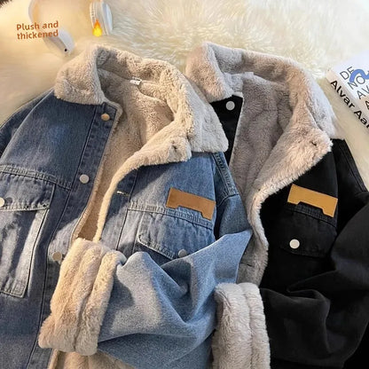 Rory – Dikke Gewatteerde Herenjeansjas met Fleece