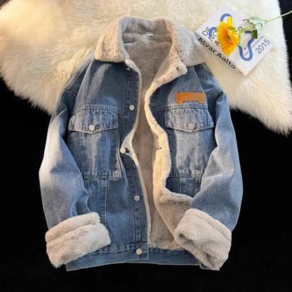 Rory – Dikke Gewatteerde Herenjeansjas met Fleece