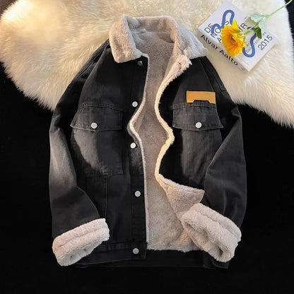 Rory – Dikke Gewatteerde Herenjeansjas met Fleece