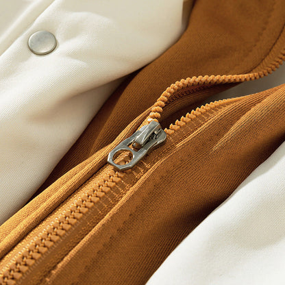 John – Heren Fleece Hoodie Cardigan in Effen Kleur