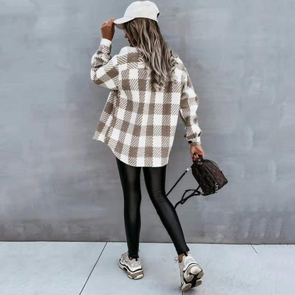 Imogen – Winterblouse met Klassiek Ruitpatroon voor Dames